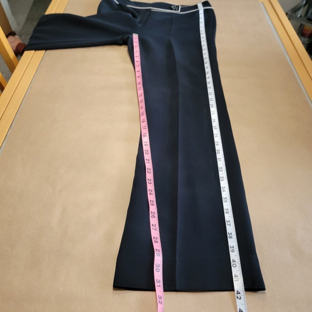 Tahari ASL Size 10 Black w/ White Trim Trouser Dress Pants Gently Used Condition - Picture 9 of 13